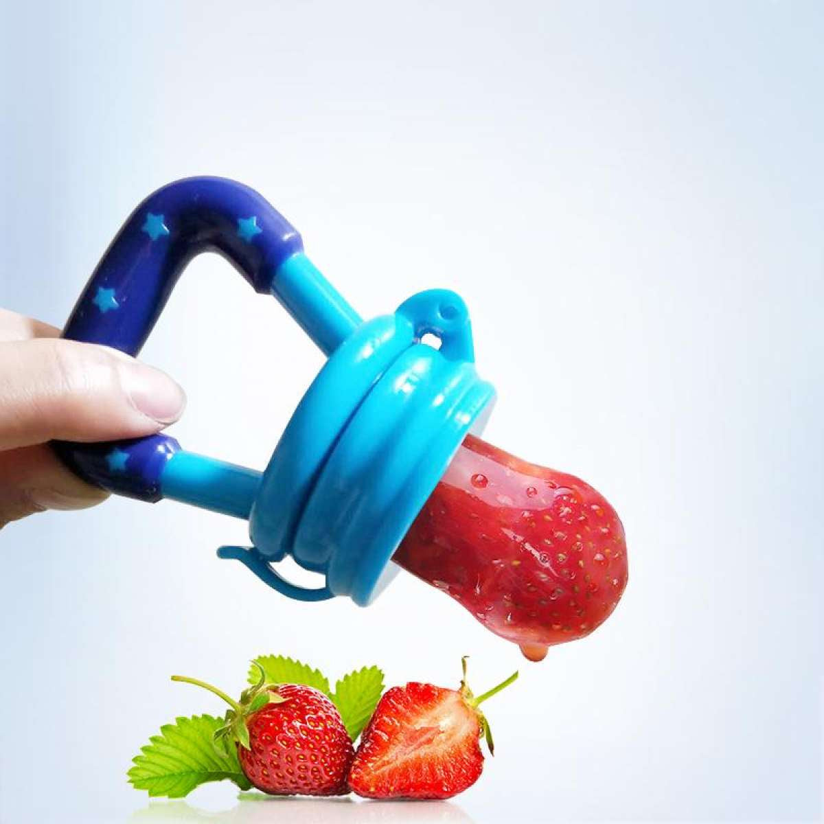 Fruit Pacifier/ Fresh Fruit Food Baby , Feeding Safe Fruit Feeder ( Random Color ) - Pack Of 01